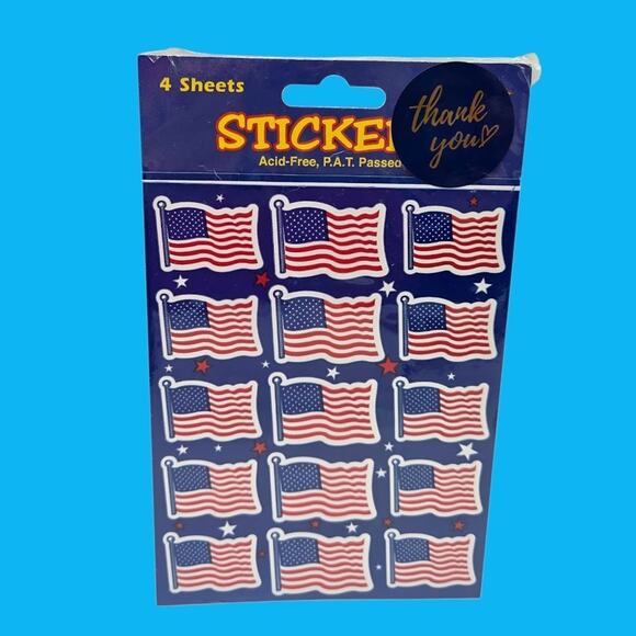 Vintage US Stamp Starter Collection Hirschhorn Bundle with Patriotic Stickers - Picture 10 of 12